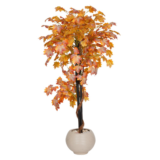 Red Grape Leaf Tree with Natural Trunk